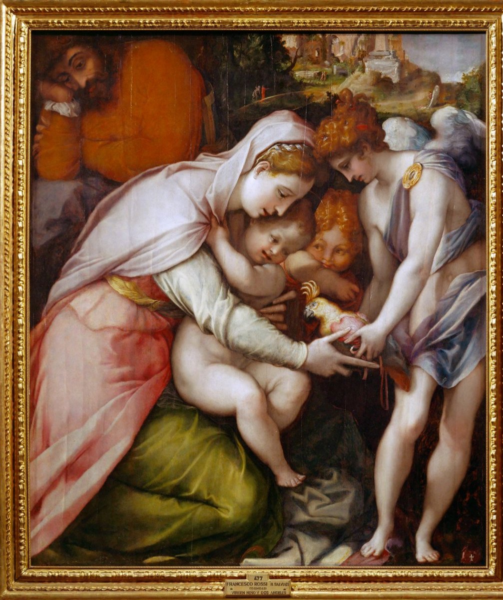1_Francesco_de_Rossi_Salviati_-_Madonna_and_Child_with_two_angels_-_MeisterDrucke-1655626