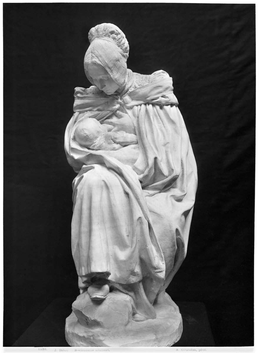 Aime_Jules_Dalou_-_Boulonnaise_Woman_Feeding_her_Child_plaster_see_also_217913_bw_photo_-_MeisterDrucke-37122
