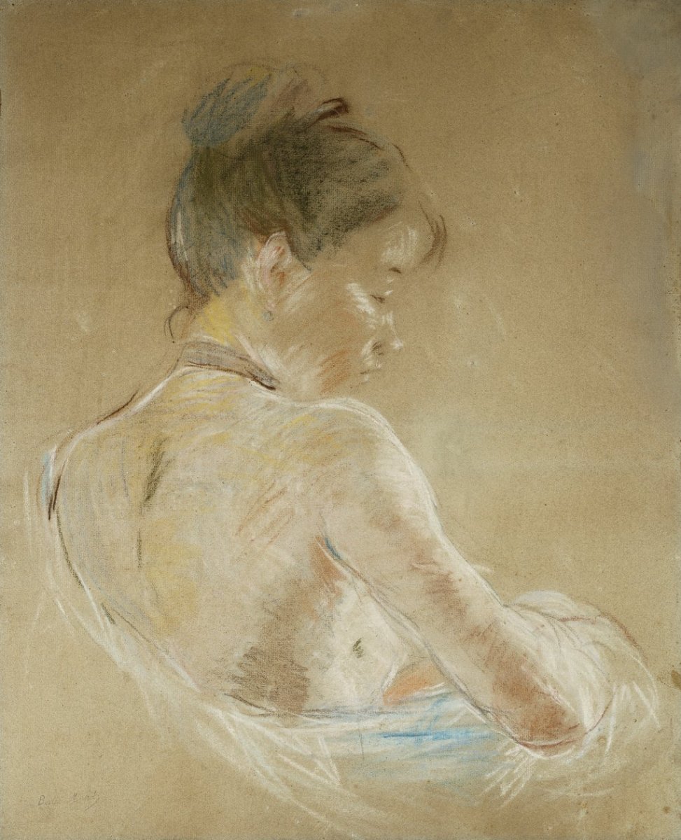 Berthe_Morisot_-_Young_Girl_With_Naked_Shoulders_Jeune_Fille_Aux_Epaules_Nues_1885_-_MeisterDrucke-826174