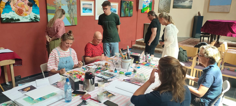 Zomerworkshop-klassiek-en-intuitief-schilderen-engelse-kerk-Middelburg-6