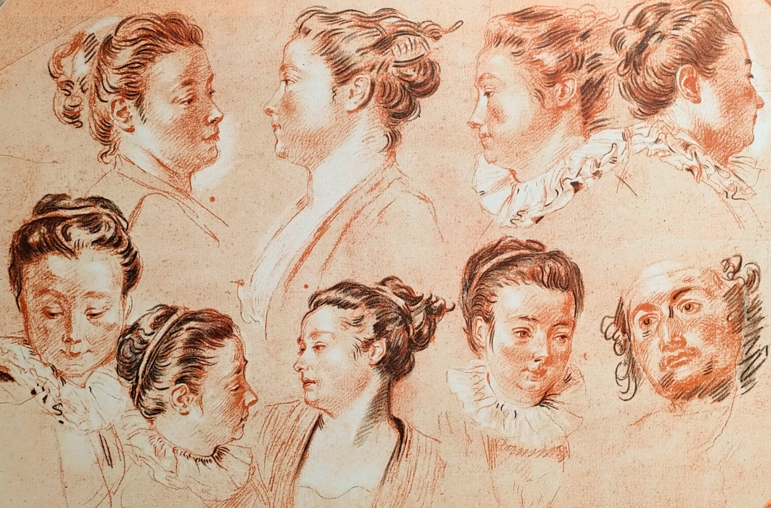 Klassieke Portret met Trois Crayons