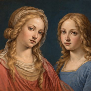 Kleur Maria en Jezus by Sassoferrato