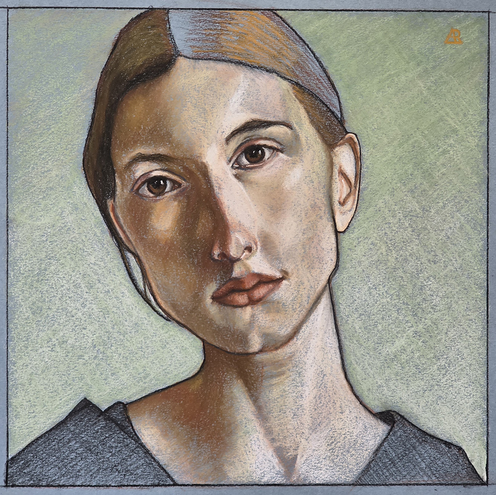 Pastel portrait by André Romijn